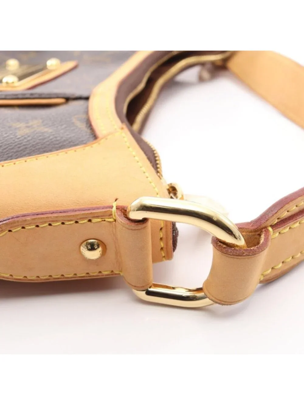 Louis Vuitton Shoulder Bag Thames PM Canvas Leather